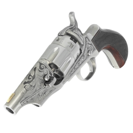 Rewolwer Pietta 1862 Colt Police Snubnose Thunderer Steel Old Silver Marshall .44